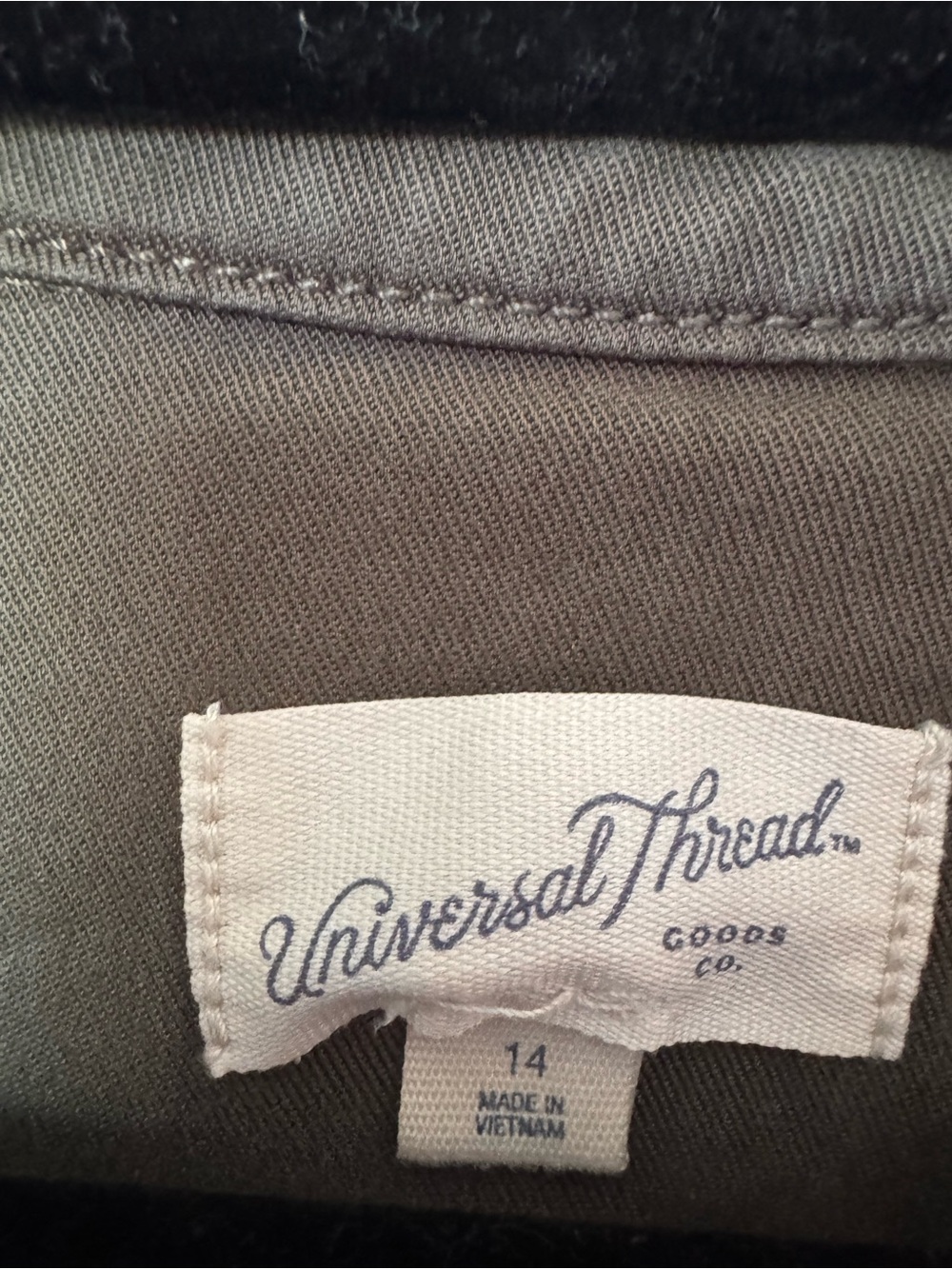 UNIVERSAL THREAD Fair Trade Certified Olive Green romper - Picture 7 of 7